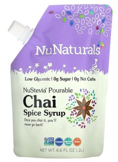 NuNaturals NuStevia Pourable Chai Spice Syrup 6.6 fl oz  (0.2 l) 
