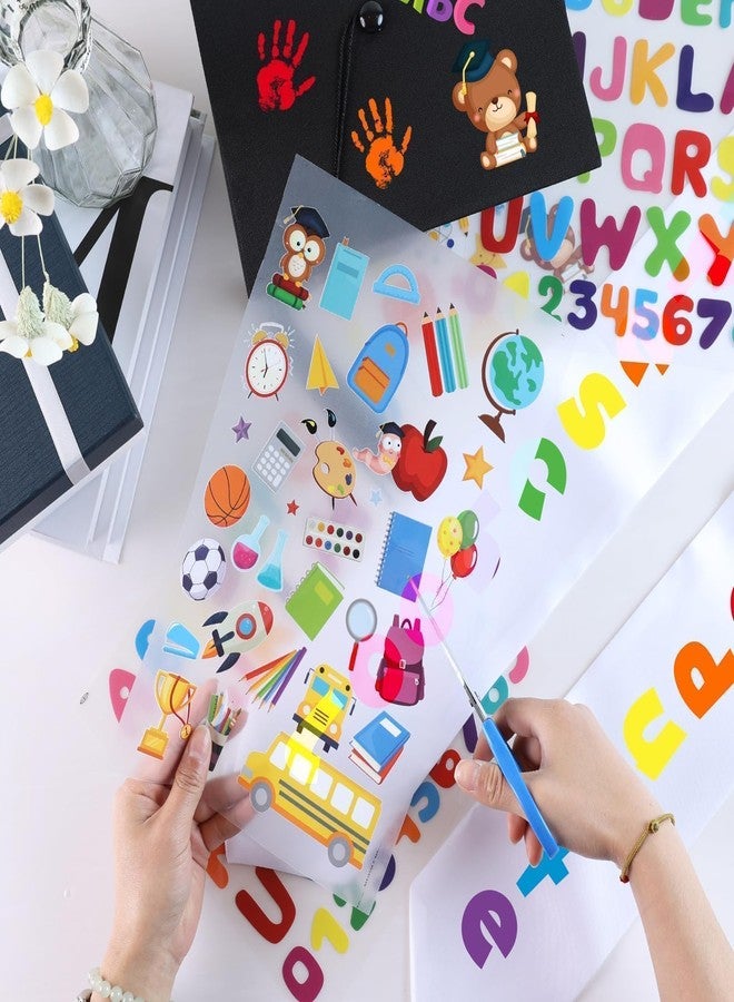 YLOLUL Preschool Kindergarten Graduation Cap and Stole Set DIY Cap and Graduation Sash with Pattern Badge Decorate Repair Patches Graduation Gifts for Kids (Graduation) - Image 3