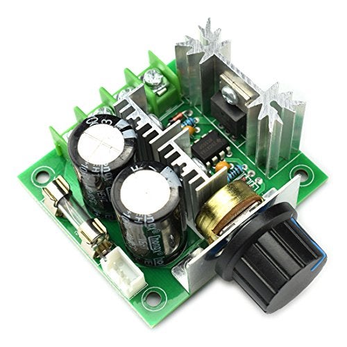 DZS Elec 10A 12V-40V DC Motor Speed Controller 12V 24V PWM Variable Speed Regulator Governor Switch CCMHCN With Speed Control Knob - Image 1