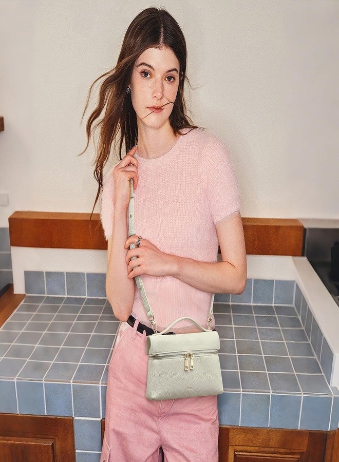 Keyli Crossbody Bag for Women Small Top-Handle Pouch Purse Fashion Designer Shoulder Handbag Trendy Cute Quiet Leather Purses, 1.0-cream White, Small - Image 3