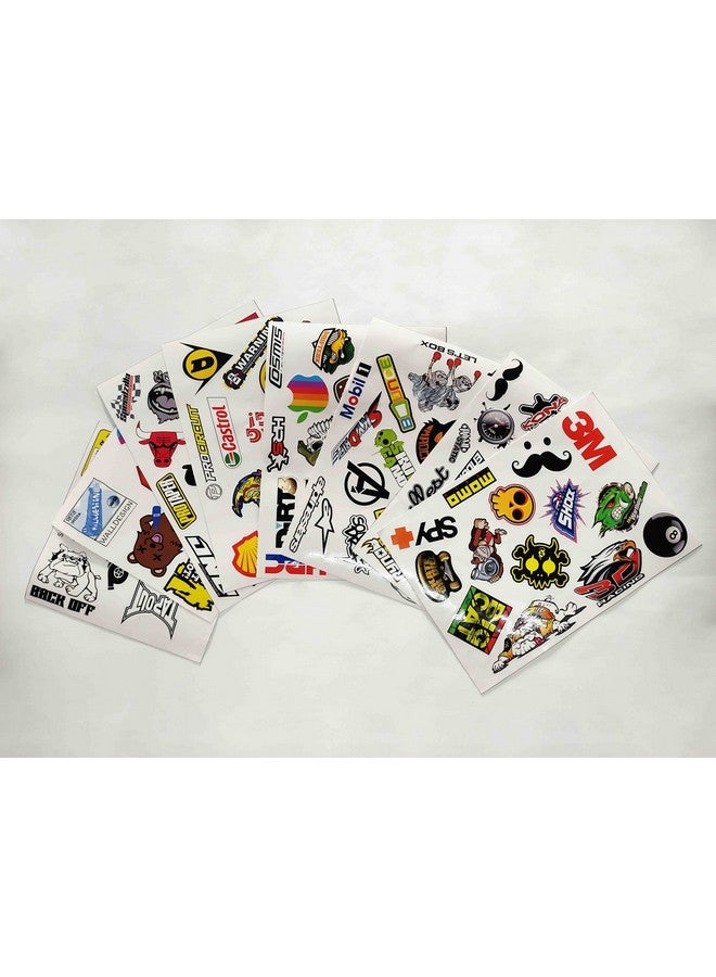 WallDesign 121 Hi-Quality Unlaminated Stickers of Bike Racing Graphics Design for Biker, Helmet, Car, Personalisation, Accessories - Image 2