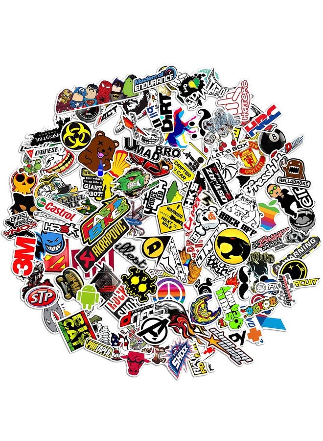 WallDesign 121 Hi-Quality Unlaminated Stickers of Bike Racing Graphics Design for Biker, Helmet, Car, Personalisation, Accessories - Image 1