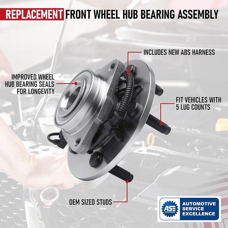 AA Ignition Front Wheel Hub Bearing Assembly for Dodge & Ram Vehicles - 2011-2019 - Image 5