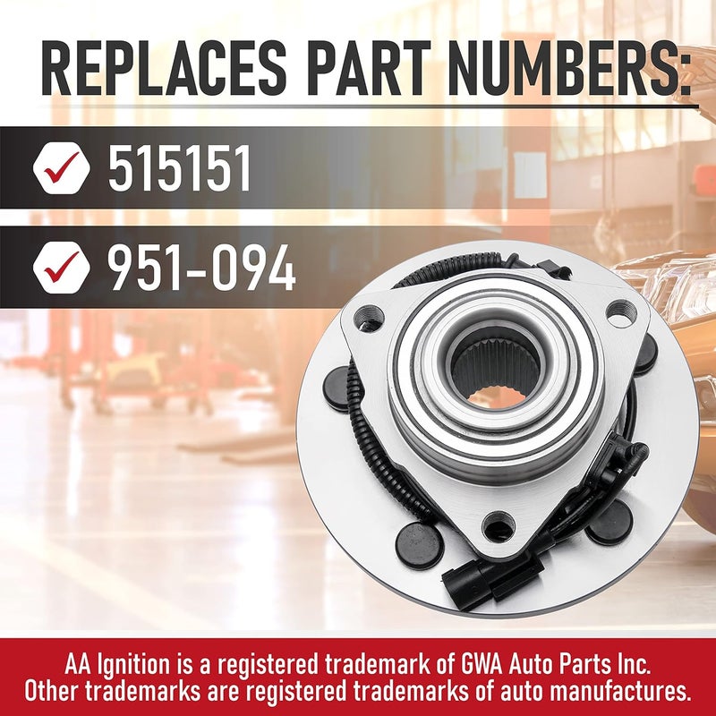 AA Ignition Front Wheel Hub Bearing Assembly for Dodge & Ram Vehicles - 2011-2019 - Image 4