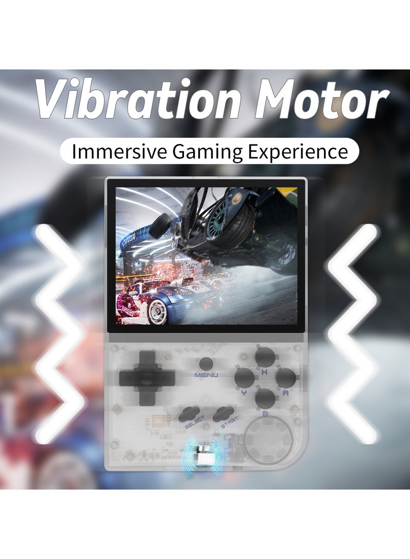 ANBERNIC RG35XX  New Retro Handheld Game Console Linux System HDTV Output 3.5 Inch IPS Screen 64G TF Card 5500+ Classic Games 2600mAh Battery White - Image 4