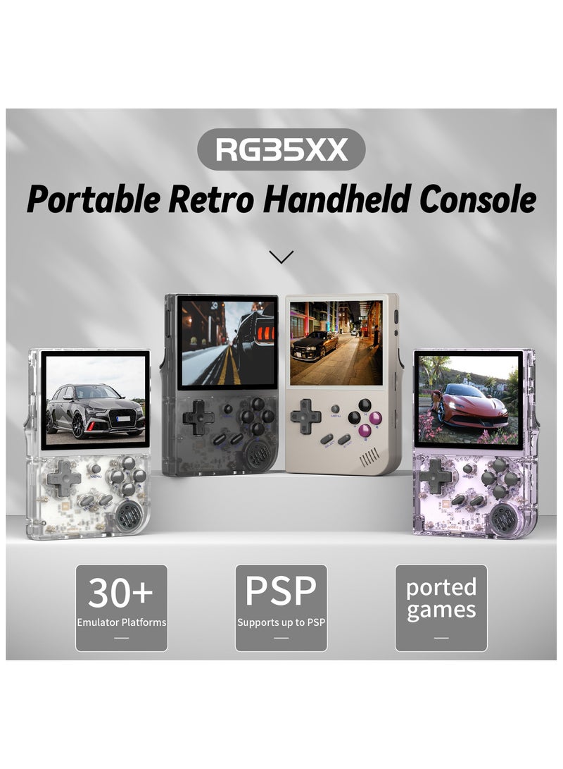 ANBERNIC RG35XX  New Retro Handheld Game Console Linux System HDTV Output 3.5 Inch IPS Screen 64G TF Card 5500+ Classic Games 2600mAh Battery White - Image 2