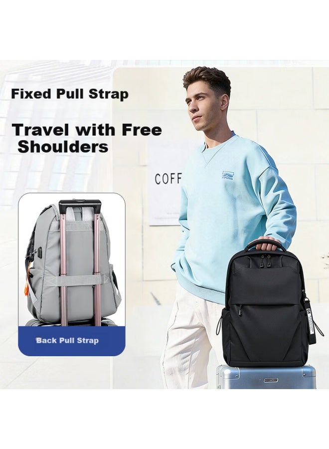 Scogolf Sports Large Capacity Men's Business Laptop Backpack Casual Travel Multifunctional Student Gym School Bag - Image 3