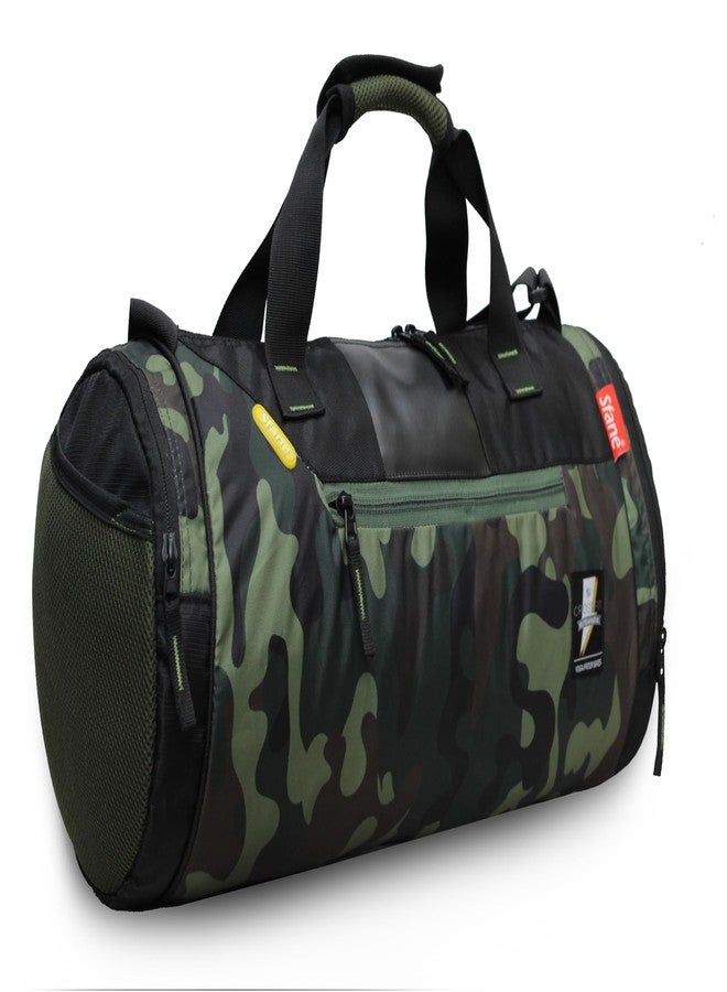 Sfane Gym Bags for Men with Separate Shoe Compartment Sports Gym Bag for Women Duffle Bags for Gym, Duffel Bags Sports Bag - Green. - Image 4