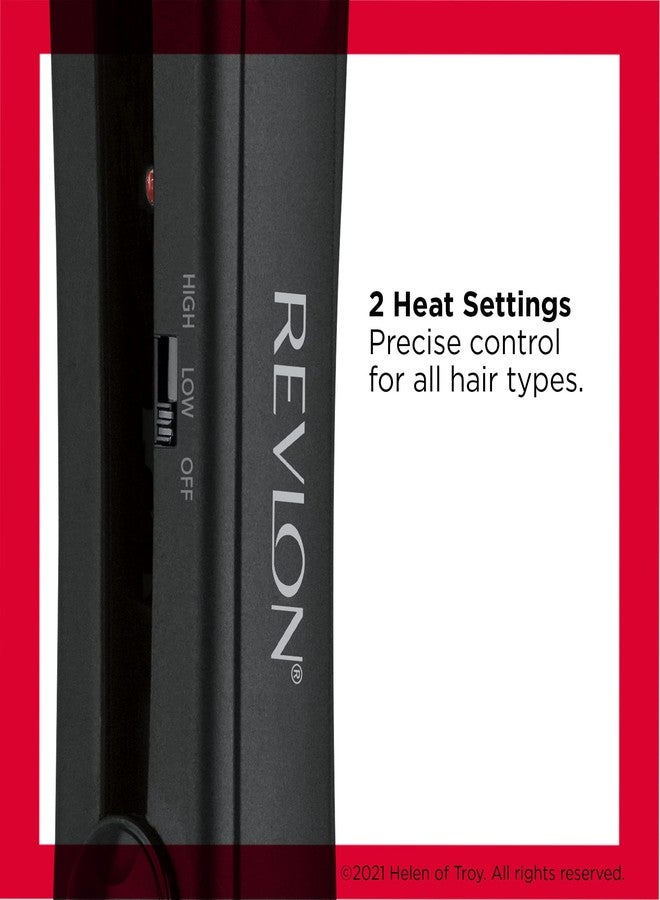Revlon Smooth and Straight Ceramic Flat Iron | Fast Results, Smooth Styles (1 in) - Image 3