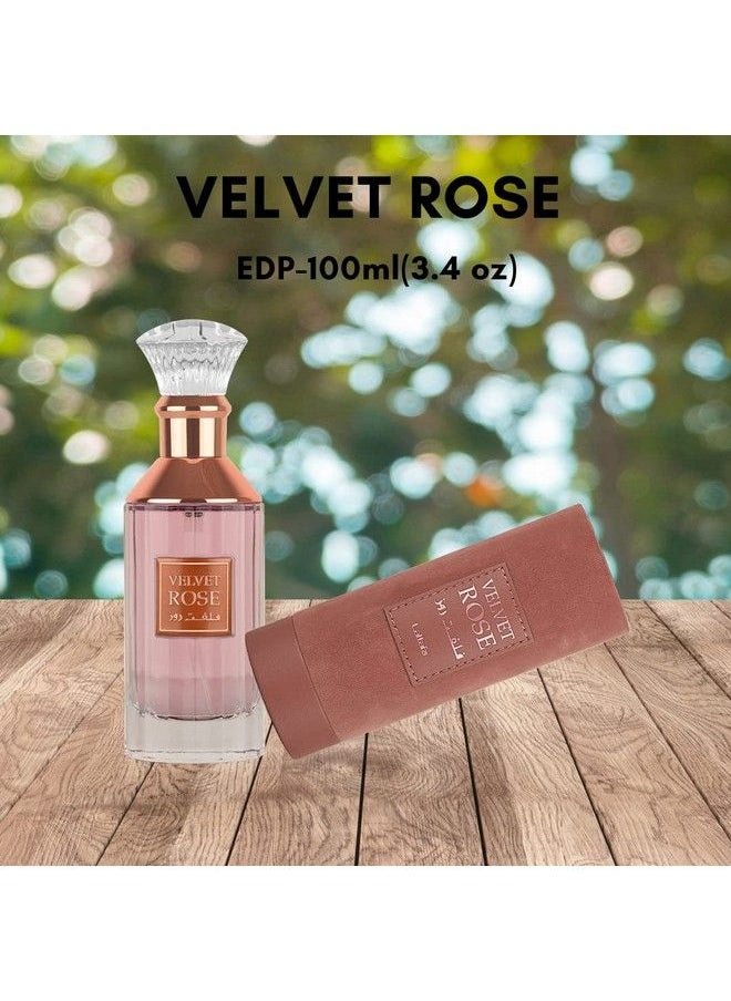 Lattafa Perfumes - Velvet Rose For Unisex Eau De Parfum Spray 3.4 Ounce - Image 1