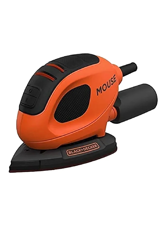 BLACK+DECKER 55W Corded Electric Plastic Mouse Detail Sander Orange and Black 16.5 x 25.5 x 10 cm BEW230-GB
