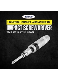 Inditrust Inditrust 7Pcs Impact Screwdriver Set MultiPurpose Chrome Vanadium Steel Portable Screw Driver Chisel Bits Professional Tools  - Image 4