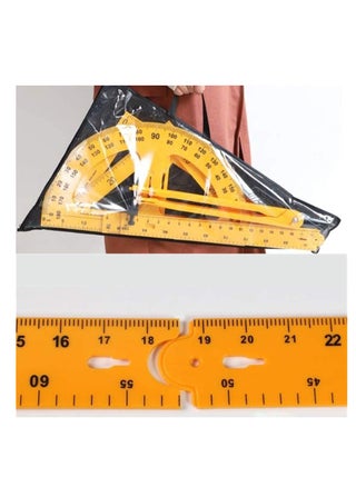 Large Ruler Set, 5 Pieces Math Geometry Tool Plastic Drafting Set, Includes Straight Ruler Triangle Ruler Protractor Compass, for Teacher Classroom Blackboard - pzsku/Z85EF826B71B34BE922C8Z/45/1747500915/d6605dc6-a117-44bd-9cb1-b0111adc8b22