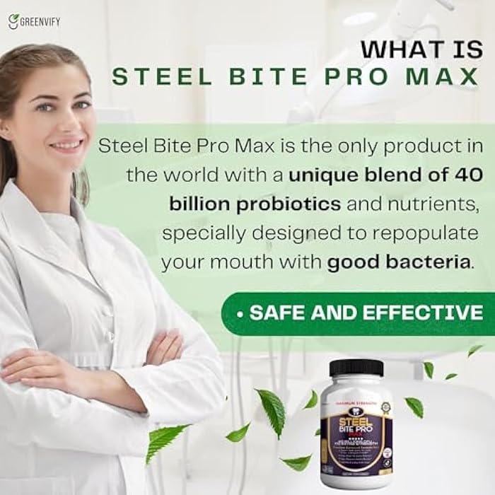 GREENVIFY Steel Bite Pro Max Probiotic Supplement, 40 Billion CFU, 60 Capsules, 30 Day Supply (1) - Image 5
