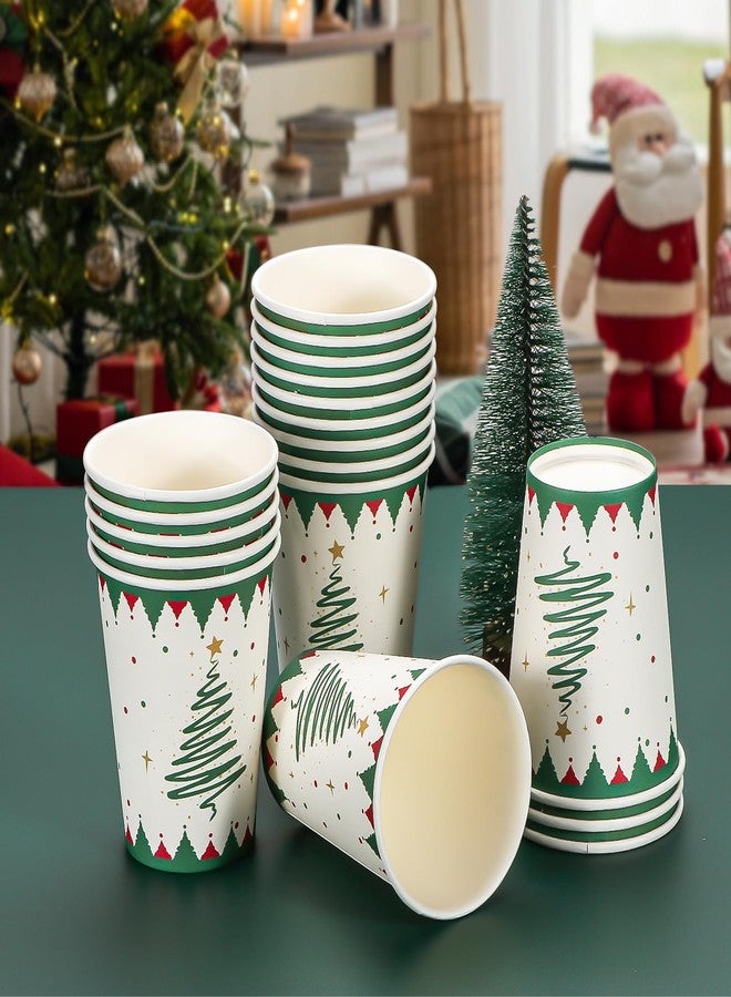 Atonofun Christmas Party Supplies, Merry Christmas Paper Plates and Napkins, Disposable Party Plates, 12oz Cups, Napkins and Forks for Xmas, Holiday Party Decorations Serves 24 - Image 5