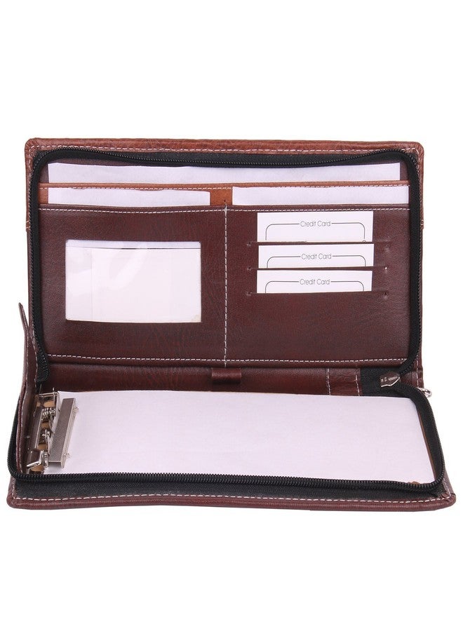 PAREEK Multicolour New Look Cheque Book Holder Light Reddish & Brown - Image 2