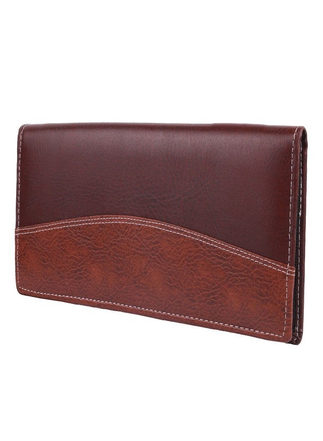 PAREEK Multicolour New Look Cheque Book Holder Light Reddish & Brown - Image 3