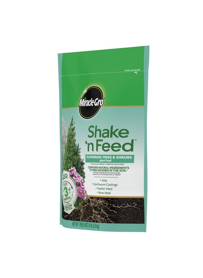 ميركل-جرو Miracle-Gro Shake 'N Feed، غذاء للنباتات المزهرة والشجيرات، للنباتات المزروعة في الأرض وفي الحاويات، نباتات مزهرة محبة للأحماض، 8 رطل.  - Image 2