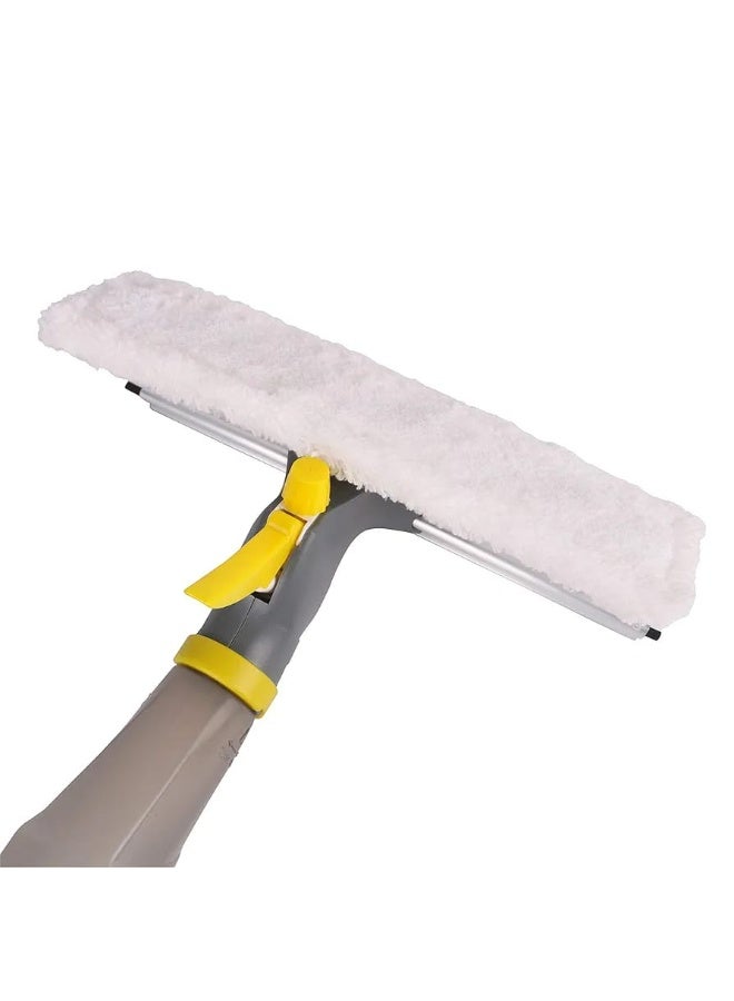 كلاسي تاتش ممسحة نوافذ مطاطية، منظف زجاج - أداة تنظيف شاملة لصيانة الزجاج بسهولة مع وظيفة الرش المدمجة - Image 5