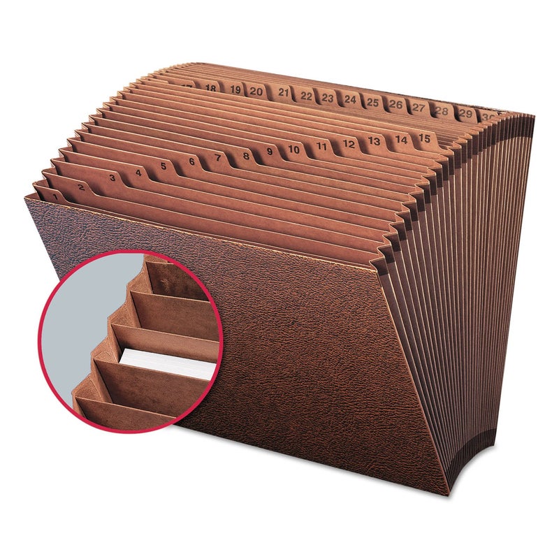 Smead TUFF Expanding File, Daily (1-31), 31 Pockets, Letter Size, Redrope-Printed Stock (70467) - Image 3