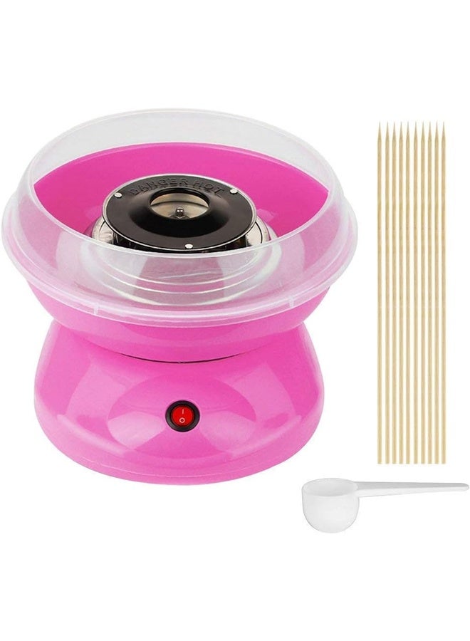 DUNISO Electric Cotton Candy Machine, Portable Cotton Candy Diy Machine, Home Non-Stick, High Temperature Resistant, With Large Splash Guard, With Heat Dissipation Base, Suitable For Family Gatherings And Celebrations, Pink - Image 4