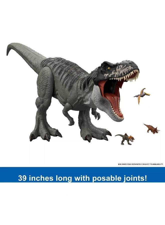 Jurassic World Rebirth Super Colossal Tyrannosaurus Rex Action Figure (99 x 34.9 cm) - Image 3