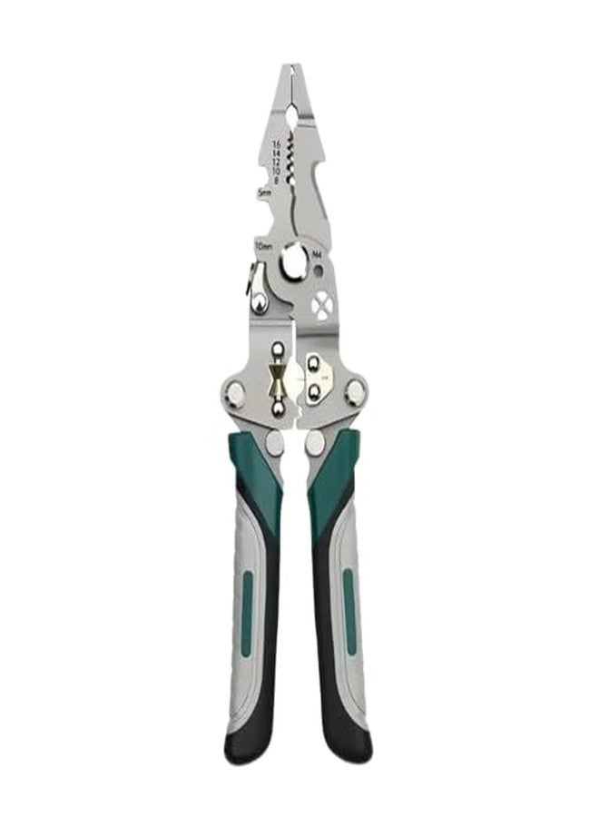 DHRUNA All in 1 Multifunction Stainless Steel Wire Stripper/Wire Crimping Tool, Wire Cutter, Wire Crimper, Cable Stripper, Wiring Tools (wire stripper Black) - Image 1