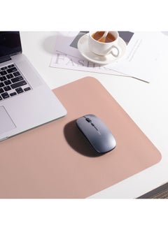 Printed Logo Embossed Custom Leather Table Mat Non-slip Waterproof Writing Mat Oversized Mouse Mat Office Table Mat-Color:[Stitching] 70*35-Pattern:[Single Face Velvet Bottom] Nude Color
