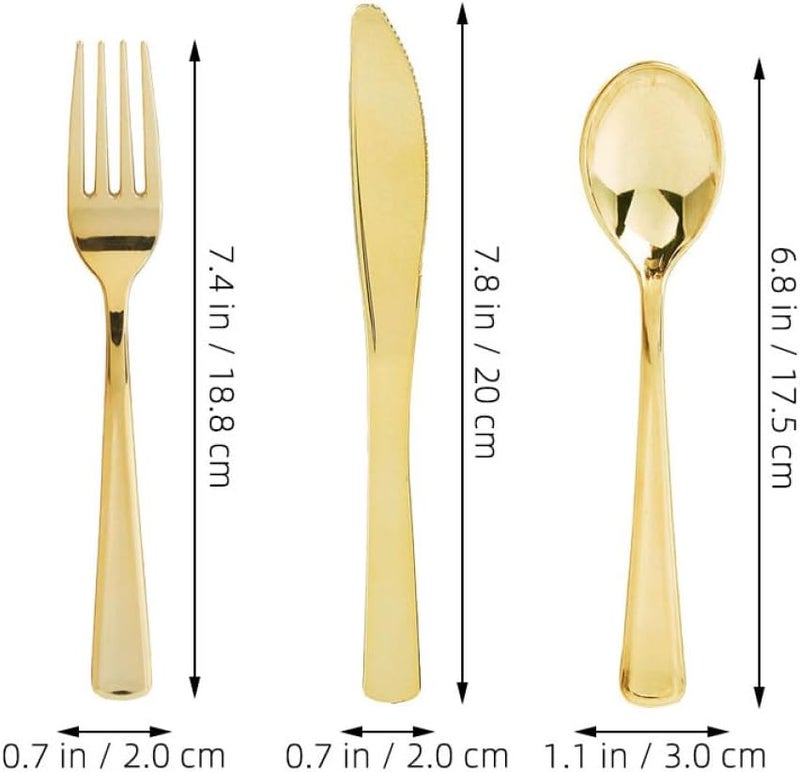 Disposable Plastic Cutlery Set 30pcs Party Spoon Fork Knife -time Dinnerware for Buffet and Party Accessories - Image 2
