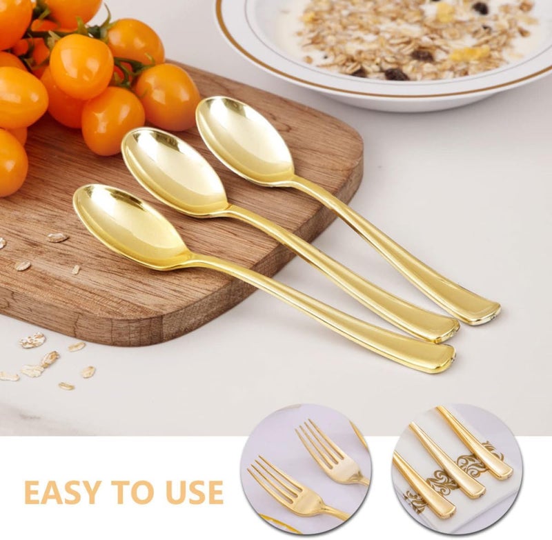 Disposable Plastic Cutlery Set 30pcs Party Spoon Fork Knife -time Dinnerware for Buffet and Party Accessories - Image 3