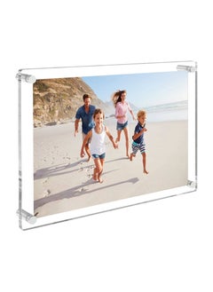SMARTPOINTS A4 Wall Mounted Photo Frame for 21x29.7cm, Double Panel Clear Acrylic Picture/Certificate Frame  - Image 1