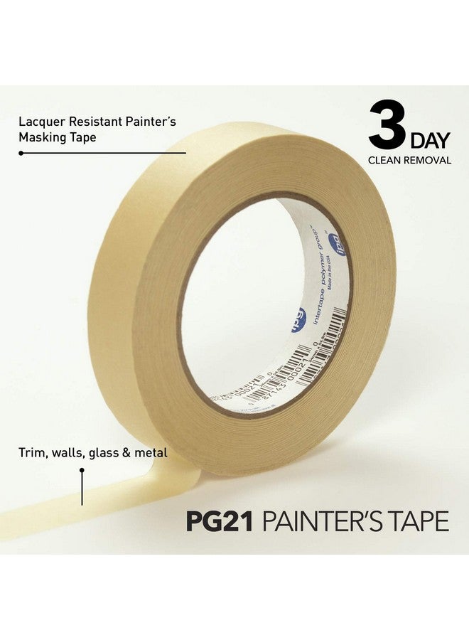 IPG PG21, Lacquer Resistant Masking Tape, 0.94" x 60 yd, Tan, (9-Pack) - Image 2