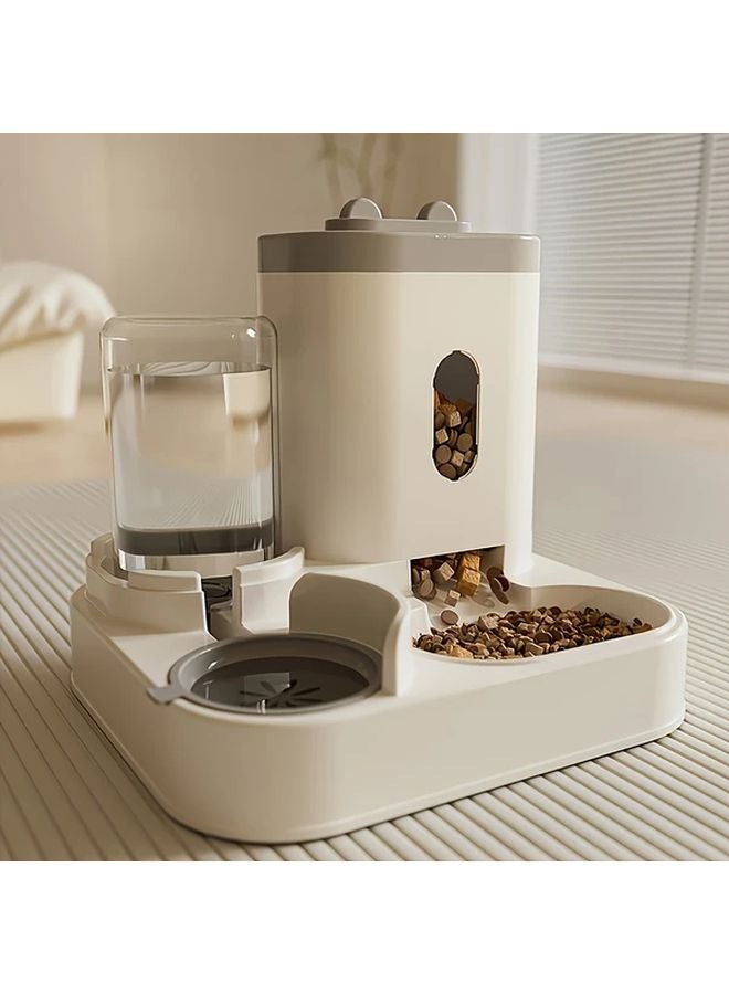 2 In 1 Automatic Cat Food And Water Dispenser No Electricity Needed Gravity Fed Blue - Image 2