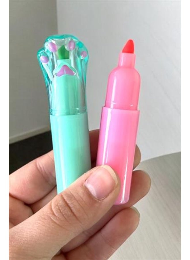 Pack of  Highlighter Set 6 Pens cat claw. - Image 2