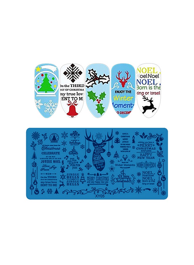 brunson Nail Plates Nail Stamp Templates Metal Manicure Stencils Nail Art Stamping Image Plates For Nail Salon DIY Decoration Medium NSP XY05