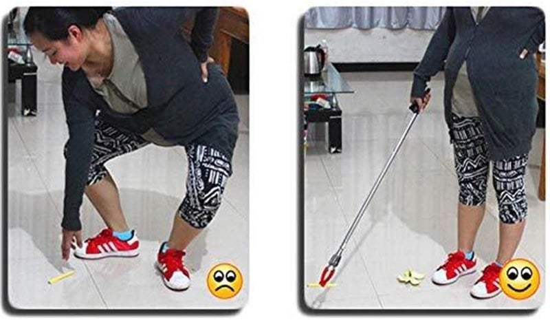 TRADY أداة التقاط القمامة 36 بوصة مع ذراع ممتد من الفولاذ المقاوم للصدأ + بلاستيك هندسي ABS - Image 5