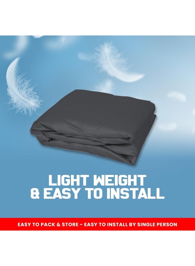 اي جي سي غطاء سيارة لجميع الأحوال الجوية لسيارة تويوتا لاند كروزر GN10027 - مقاوم للماء والغبار والثلج وأشعة الشمس والخدش - حماية من الأشعة فوق البنفسجية والحرارة مع جيوب للمرايا، ودعم مرن للزوايا، وخياطة ثلاثية، وخفيف الوزن وقابل للغسل للحماية الداخلية والخارجية - Image 4