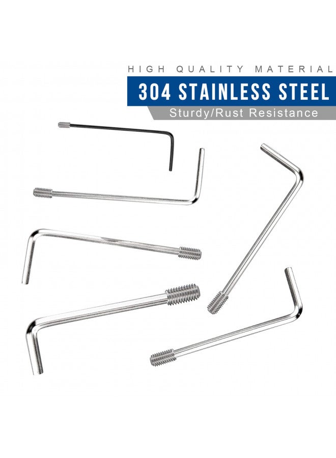 NINDEJIN Set Screws - M2,M3,M4,M5,M6,M8 Metric Hex Flat Grub Set Screws, 304 Stainless Steel - 660 Set Screws with 6 Allen Keys Assortment Kit - Ideal for Home Repairs Bathroom Fixtures - Image 3