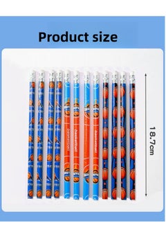 Generic 12Pcs Pencil With Eraser Head HB Pencil Set Sketch Drawing Pencil Primary School Student Writing Pen  - Image 5
