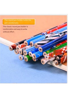 Generic 12Pcs Pencil With Eraser Head HB Pencil Set Sketch Drawing Pencil Primary School Student Writing Pen  - Image 3