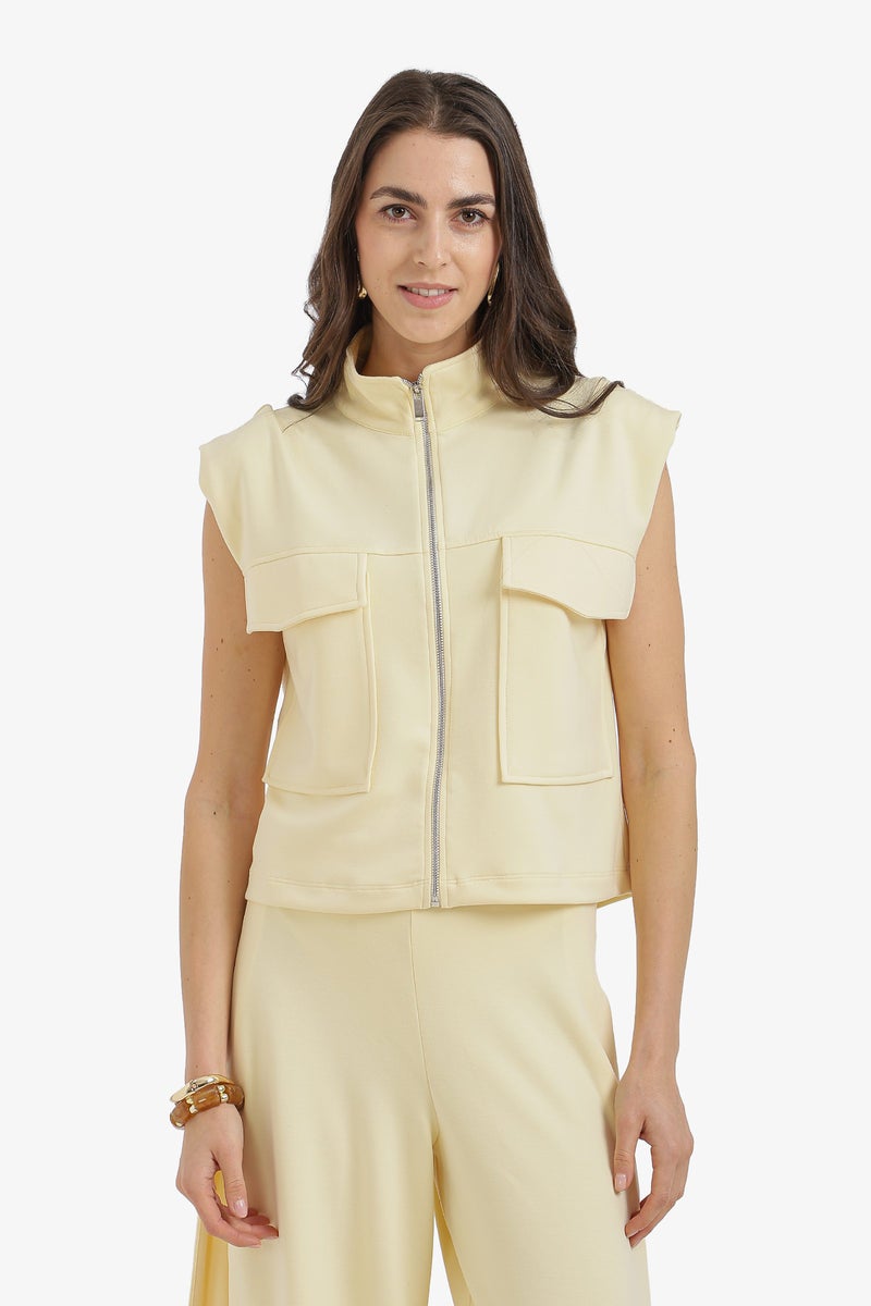 Carina Zip-Up Lounge Vest - Image 1