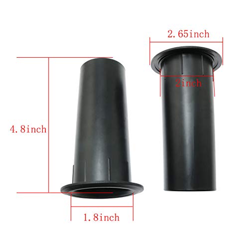 MEETOOT 2pcs Speaker Pilot Hole Outlet 50x120mm Speaker Cabinet Port Tube for Speaker Cabinet, Portable Speaker, Home Speaker or Car Speaker - Image 2