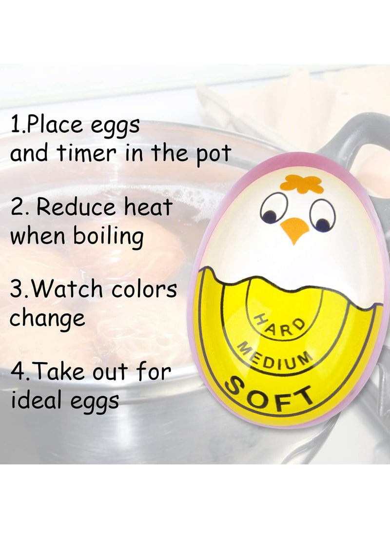 Oasisgalore - Certified Egg Timer Soft Hard Boiled Eggs Timer That Changes Color When Done - Image 1