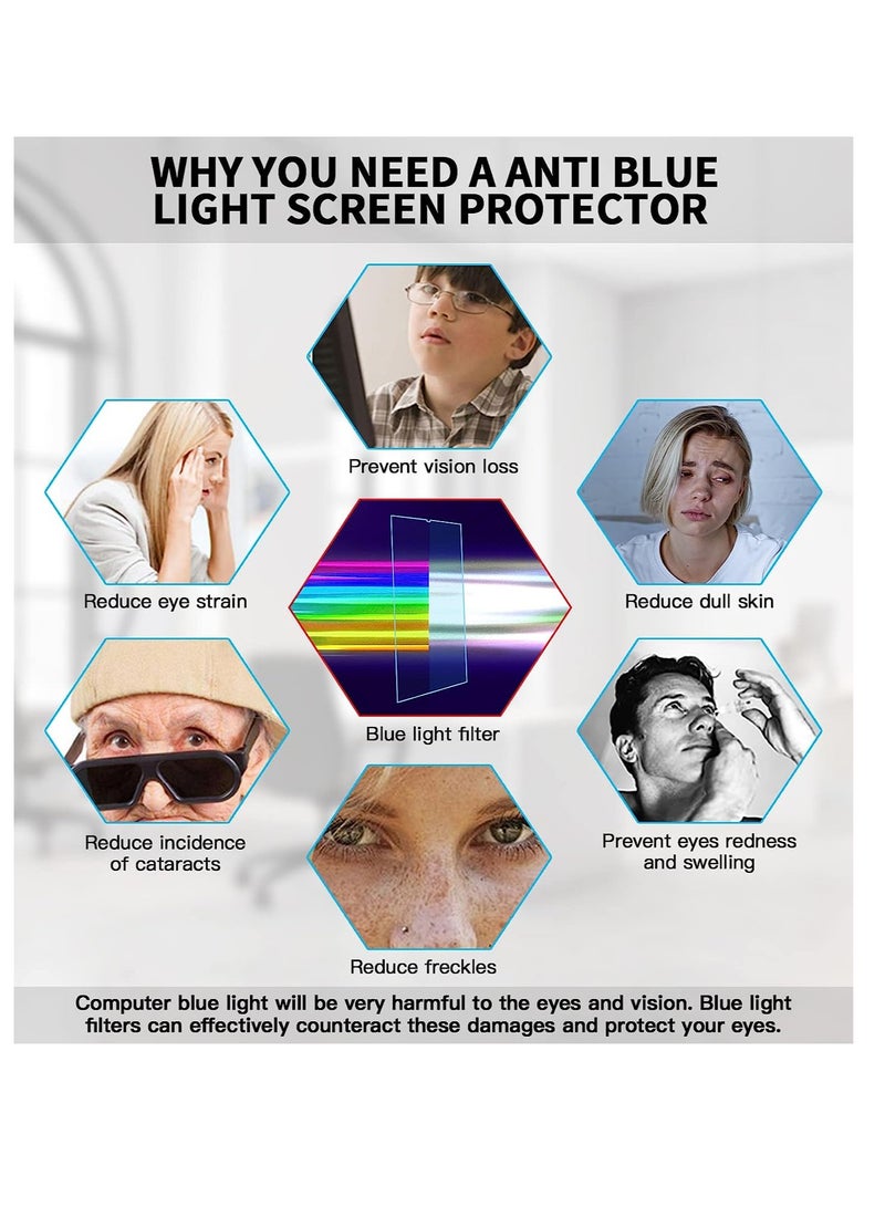 (1Pack) Macbook Air 15 inch Screen Protector,Anti Blue Light Matte screen protector Compatible with 2025/2024/2023 MacBook Air 15.3 Inch Newly Release, M4(A3241)/M3(A3114)/M2(A2941),Anti-Glare/Eye Protection - Image 3