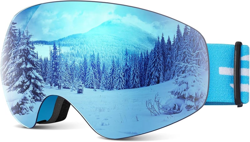 LOEO Kids Ski Goggle, Snow Ski Goggles for Kids Youth Teens Boys and Girls from 5-14 - Image 1