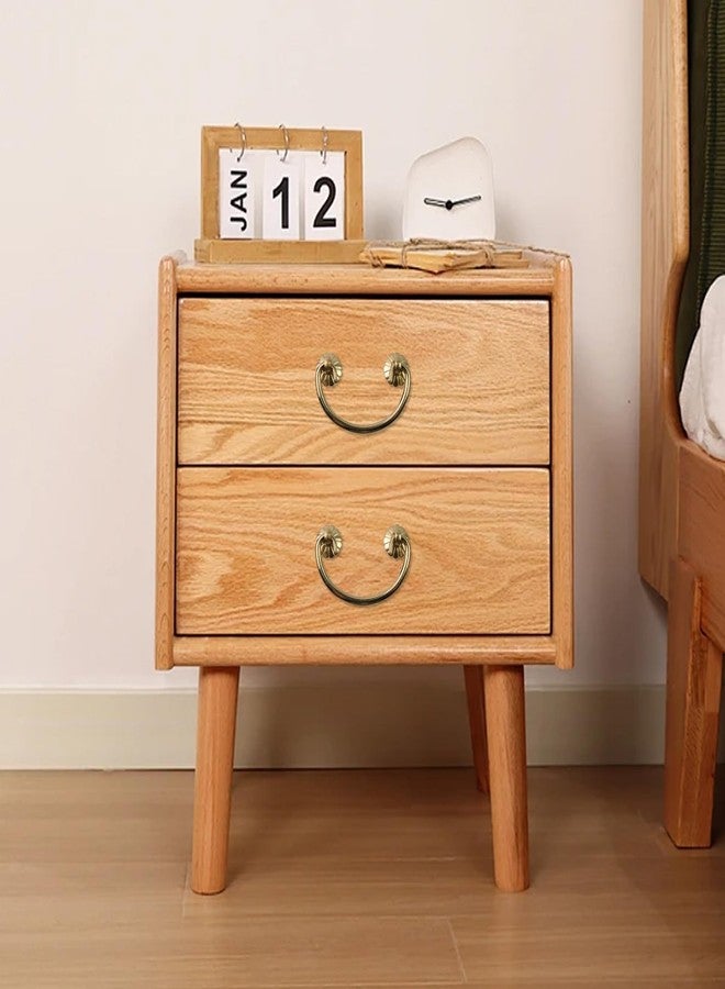 Geesatis Vintage Pure Brass Jewelry Box Handles, 2.6 Inch Drawer Pulls, 2 Pcs - Image 3