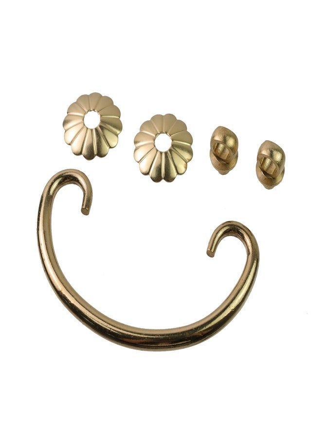 Geesatis Vintage Pure Brass Jewelry Box Handles, 2.6 Inch Drawer Pulls, 2 Pcs - Image 4