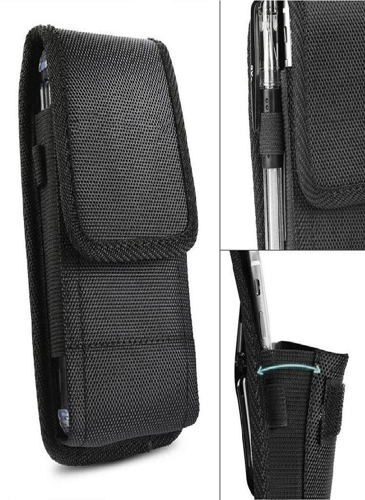 Eckek - Men Universal Vertical Mobile Phone Bag Belt Waist Bag Carrying Cell Phone Fanny Pack - Image 1