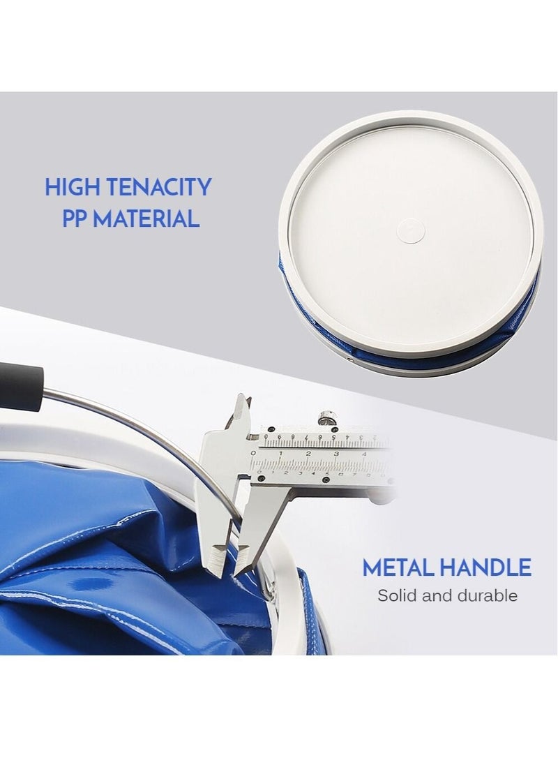 Beauenty - Collapsible Camping Fishing Bucket 9L Durable Pop Up Water Bucket for Car Washing Fishing Boating or Other Outdoor Activities Foldable Bucket - Image 1