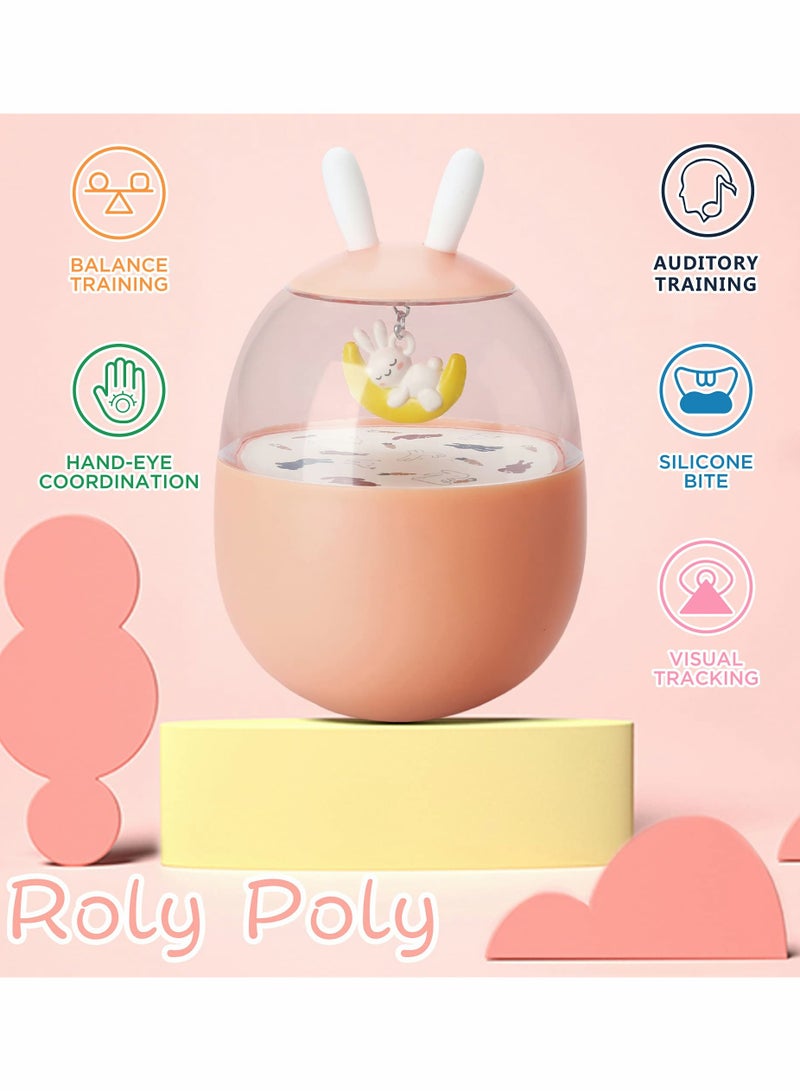 Roly Poly Tumbler Toy for Infants in Pink Color - Image 2